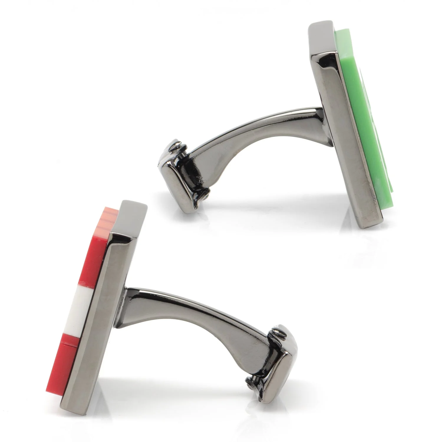 Minecraft Creeper and TNT Gunmetal Cufflinks - Image 5