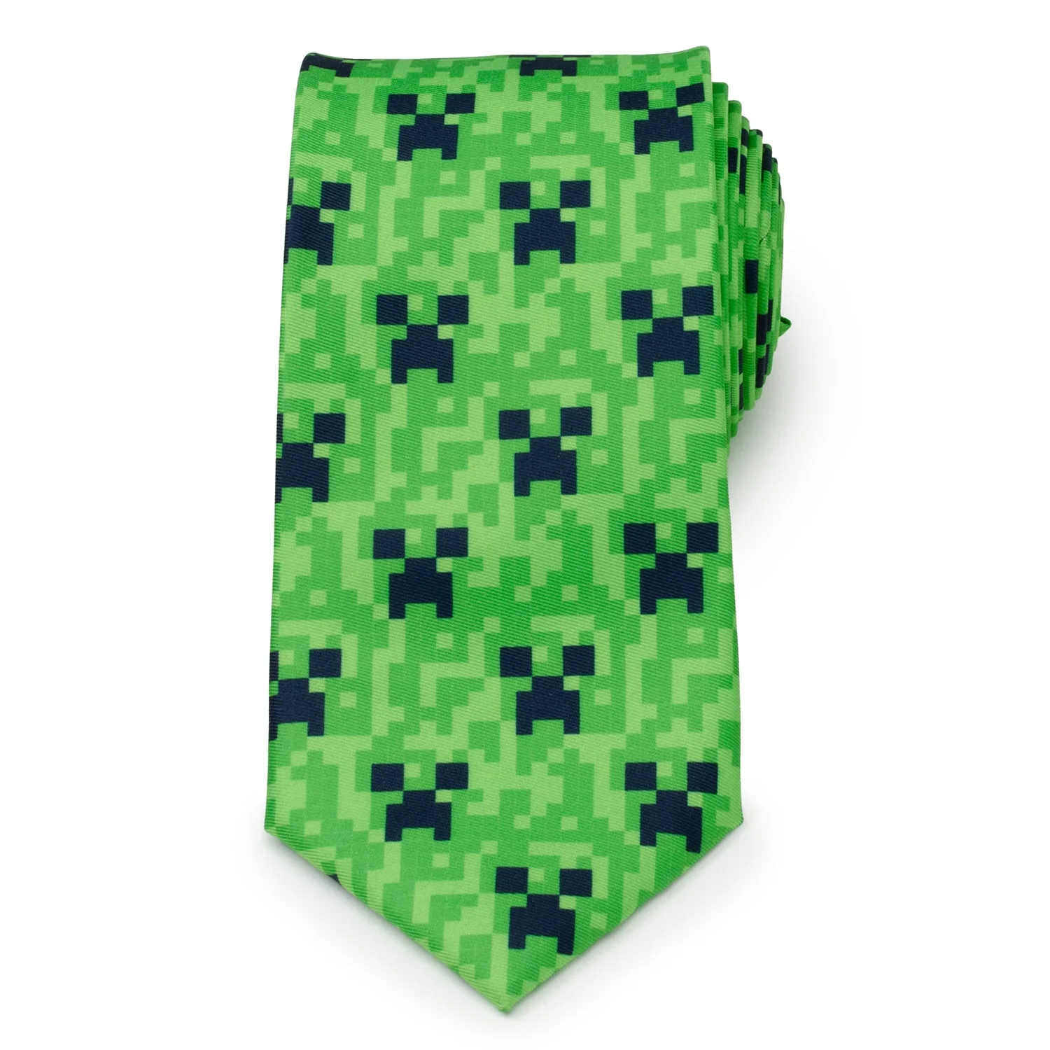 Minecraft Creeper Green Men's Tie - Image 3