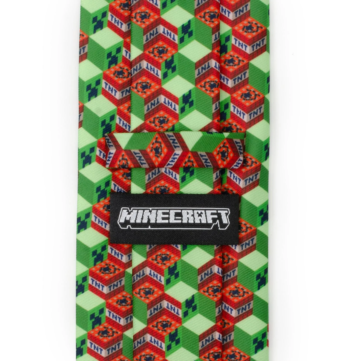 Minecraft Creeper TNT Isometric Green Men's Tie - Image 5