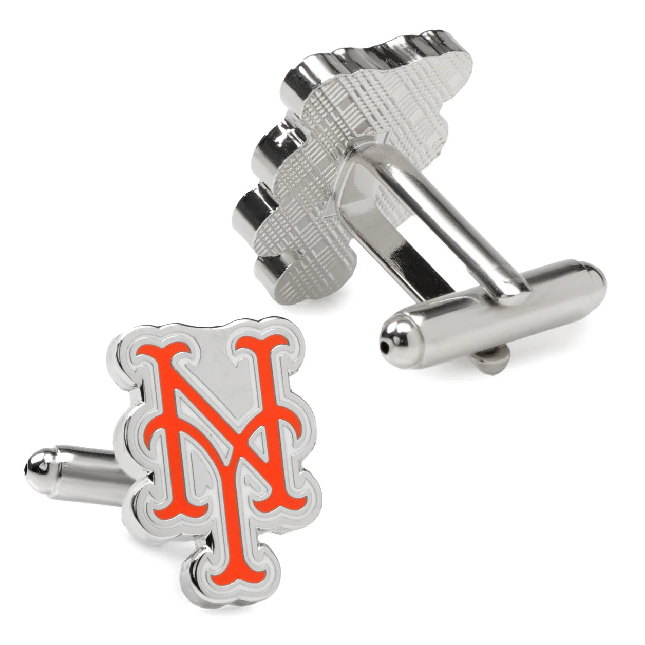 MLB New York Mets Silver Cufflinks - Image 3