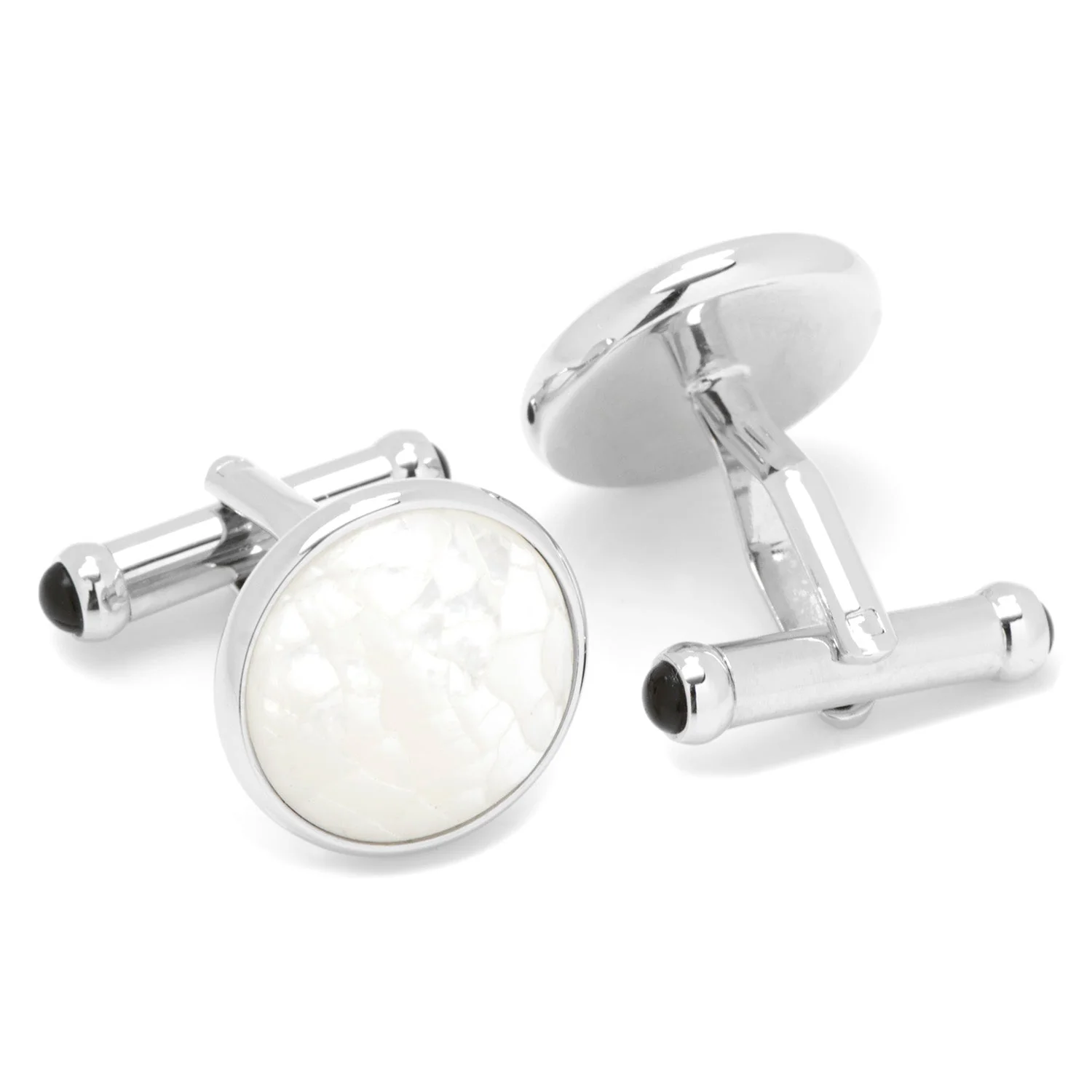 Mosaic Mother of Pearl Cufflinks - Image 2