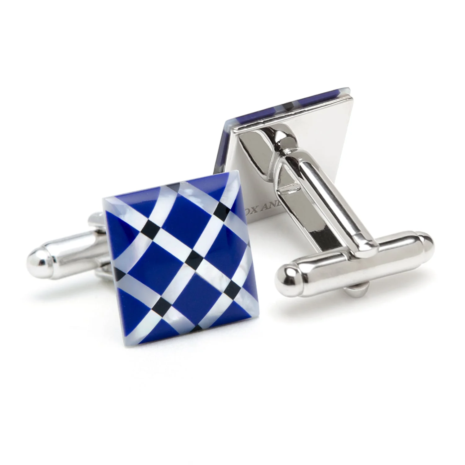 Mother of Pearl Diamond Cufflinks - Image 2