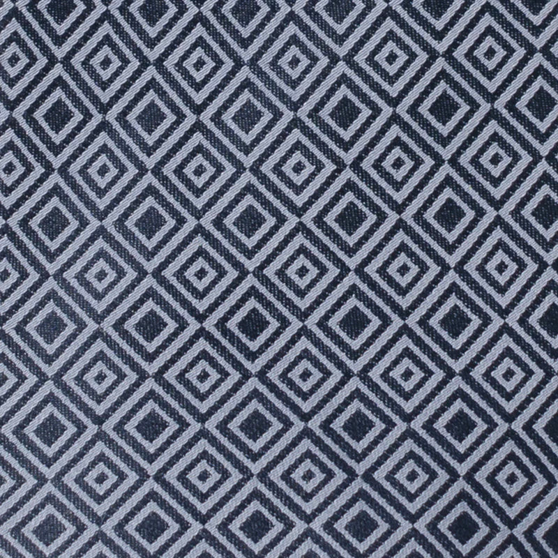 Navy Patterned Men's Tie - Image 4