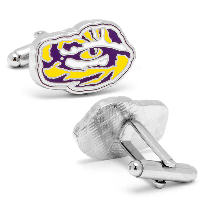 NCAA LSU Tiger's Eye Cufflinks - Image 2