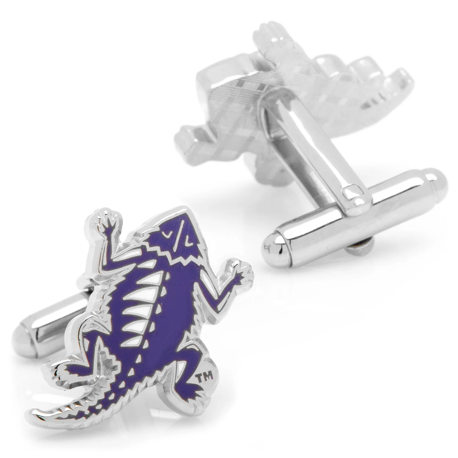 NCAA TCU Horned Frog Throwback Cufflinks - Image 2