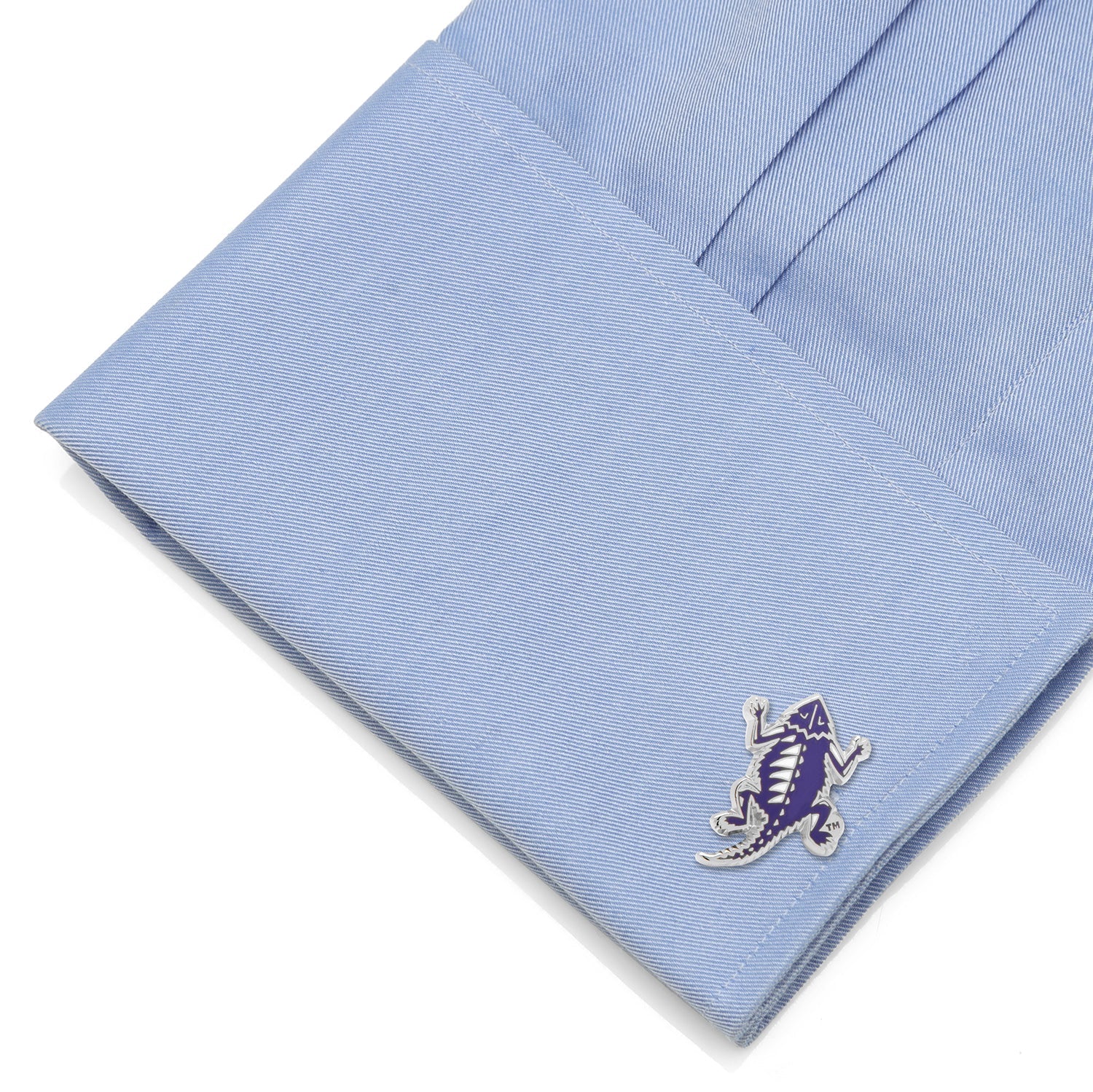 NCAA TCU Horned Frog Throwback Cufflinks - Image 3