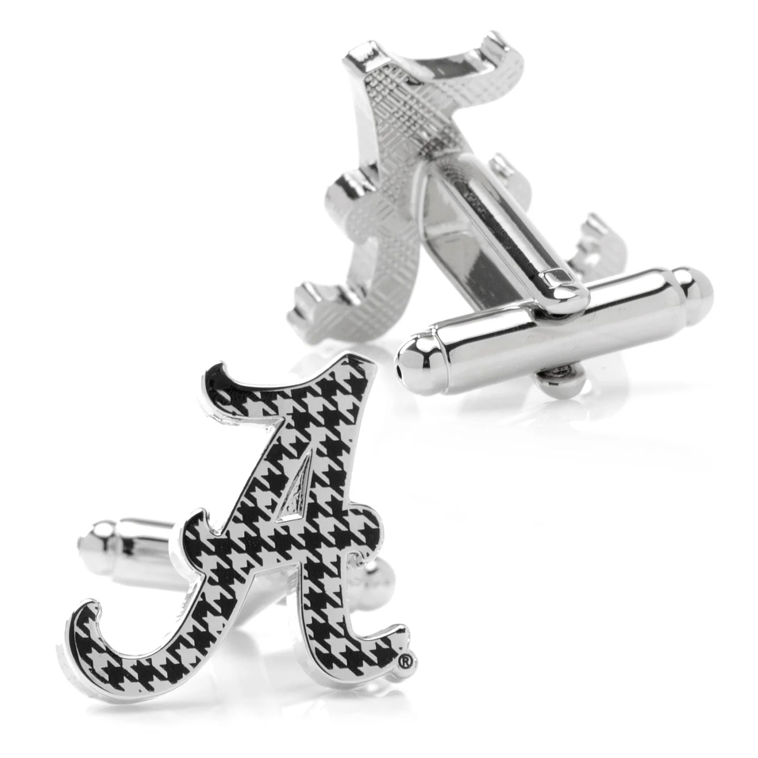 NCAA University of Alabama Houndstooth Cufflinks - Image 2