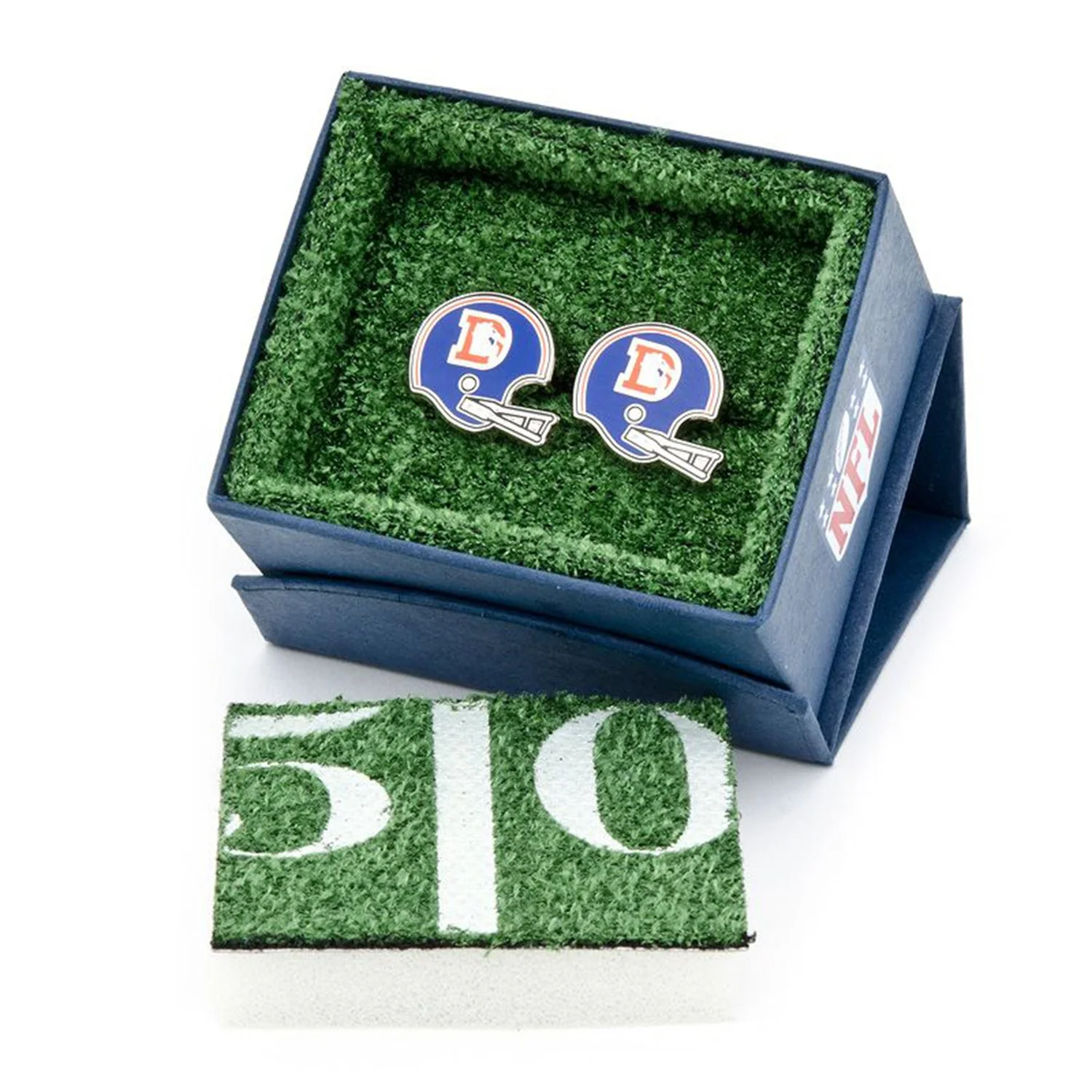 NFL Denver Broncos Throwback Helmet Cufflinks - Image 4