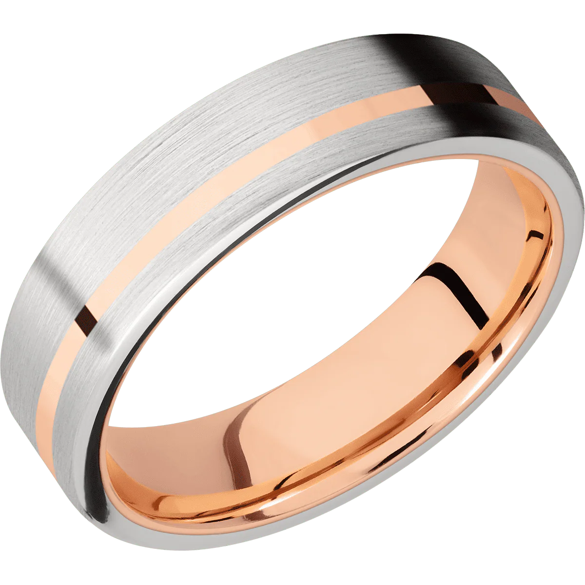Palladium + Satin , Satin Finish + 14K Rose Gold - Image 2