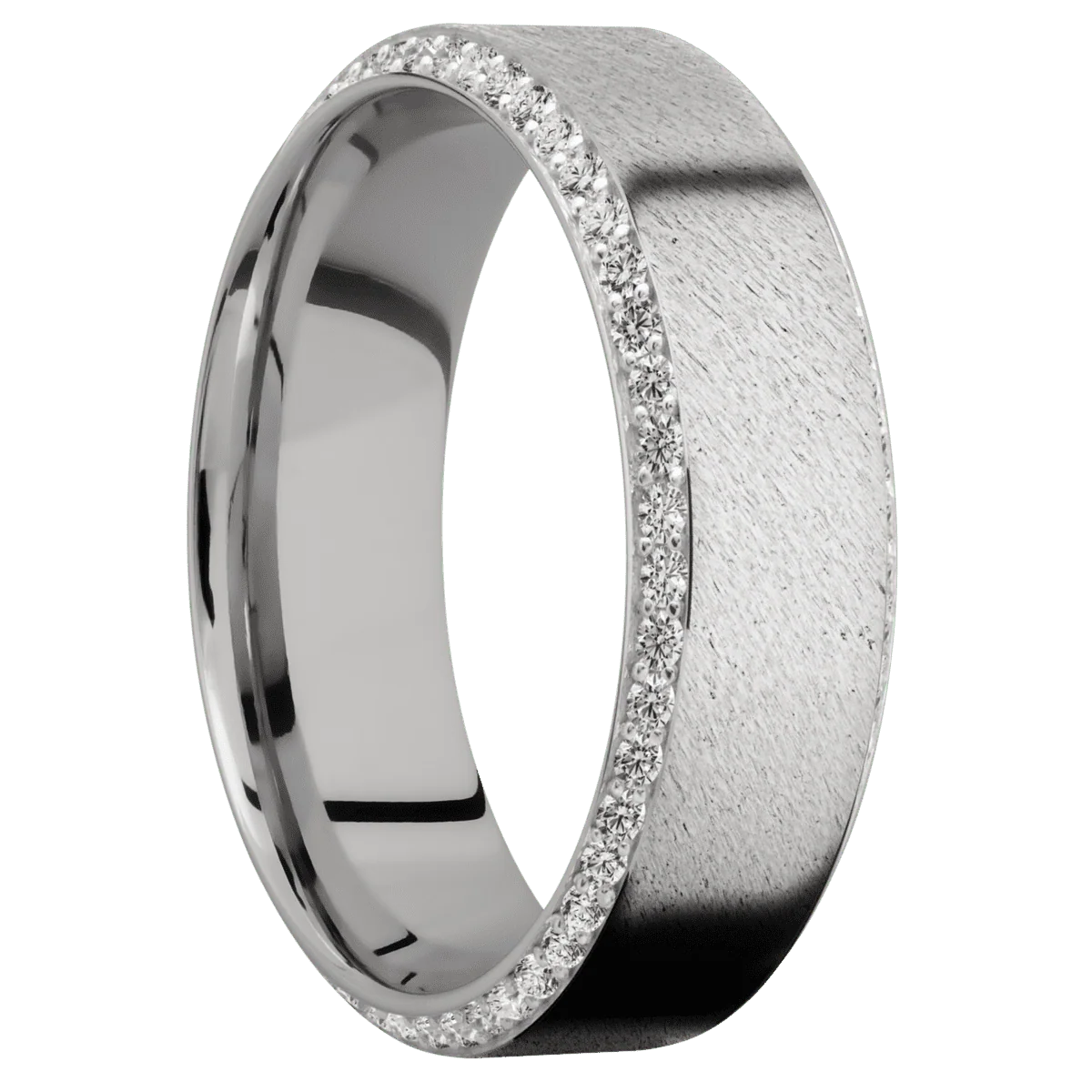 Palladium Silver + Anglestone , Polish Finish