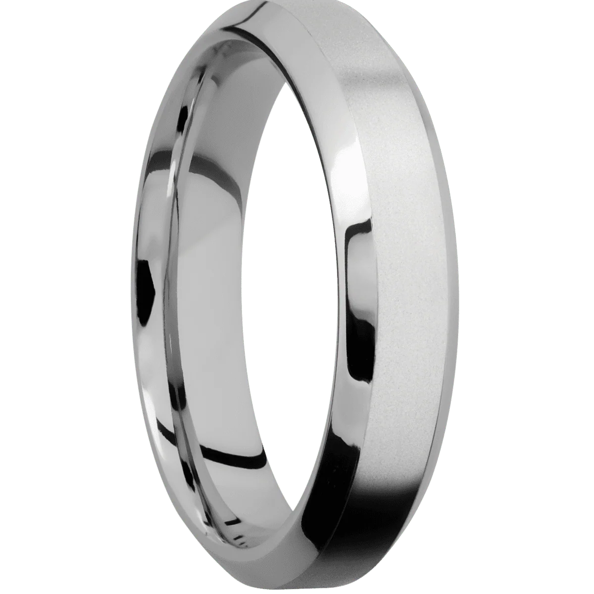Palladium Silver + Bead , Polish Finish