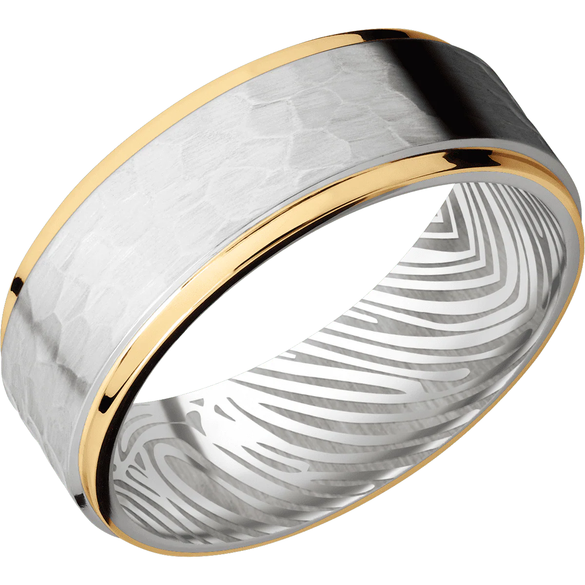 Palladium Silver + Hammer , Polish Finish - Image 2