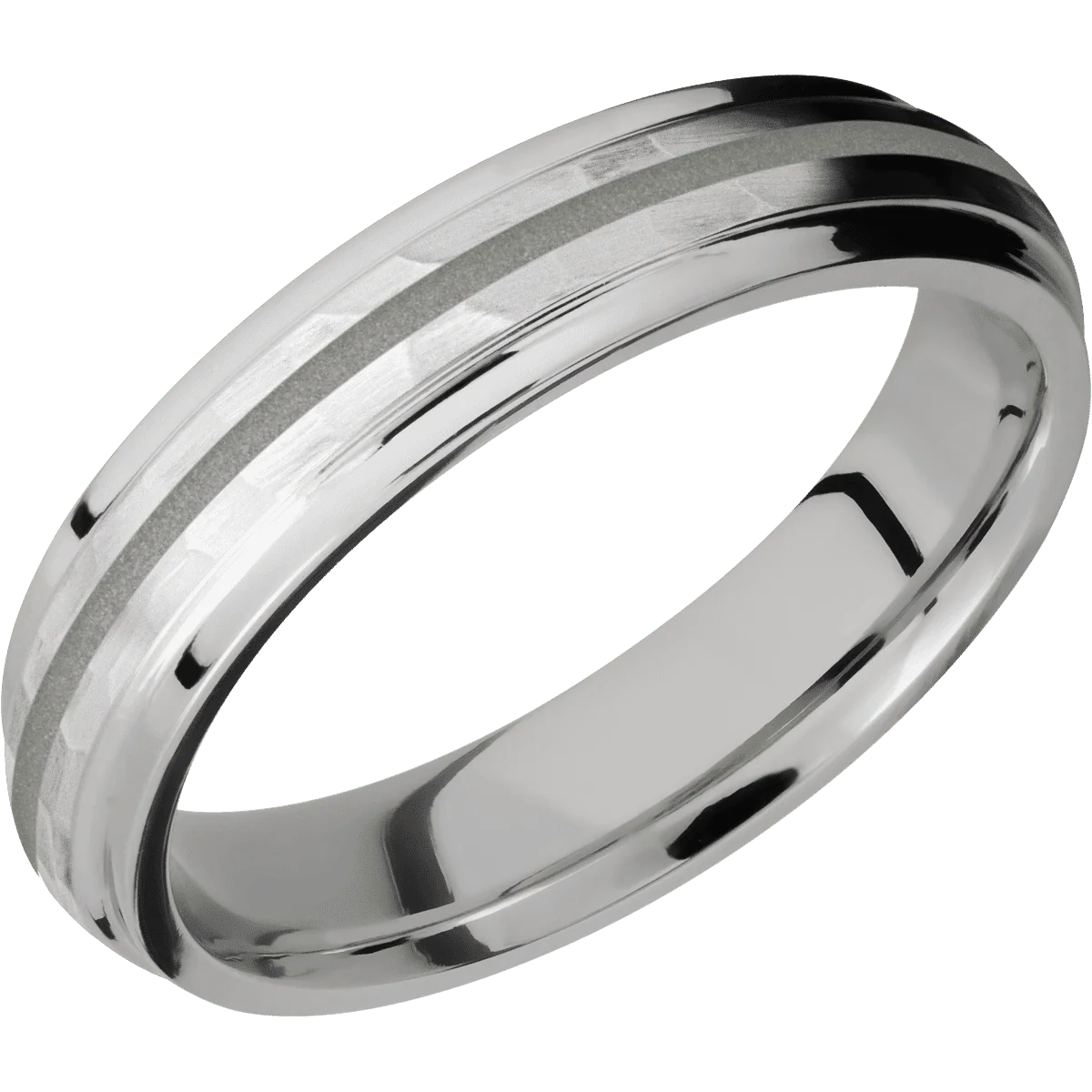 Palladium Silver + Hammer , Polish Finish - Image 2