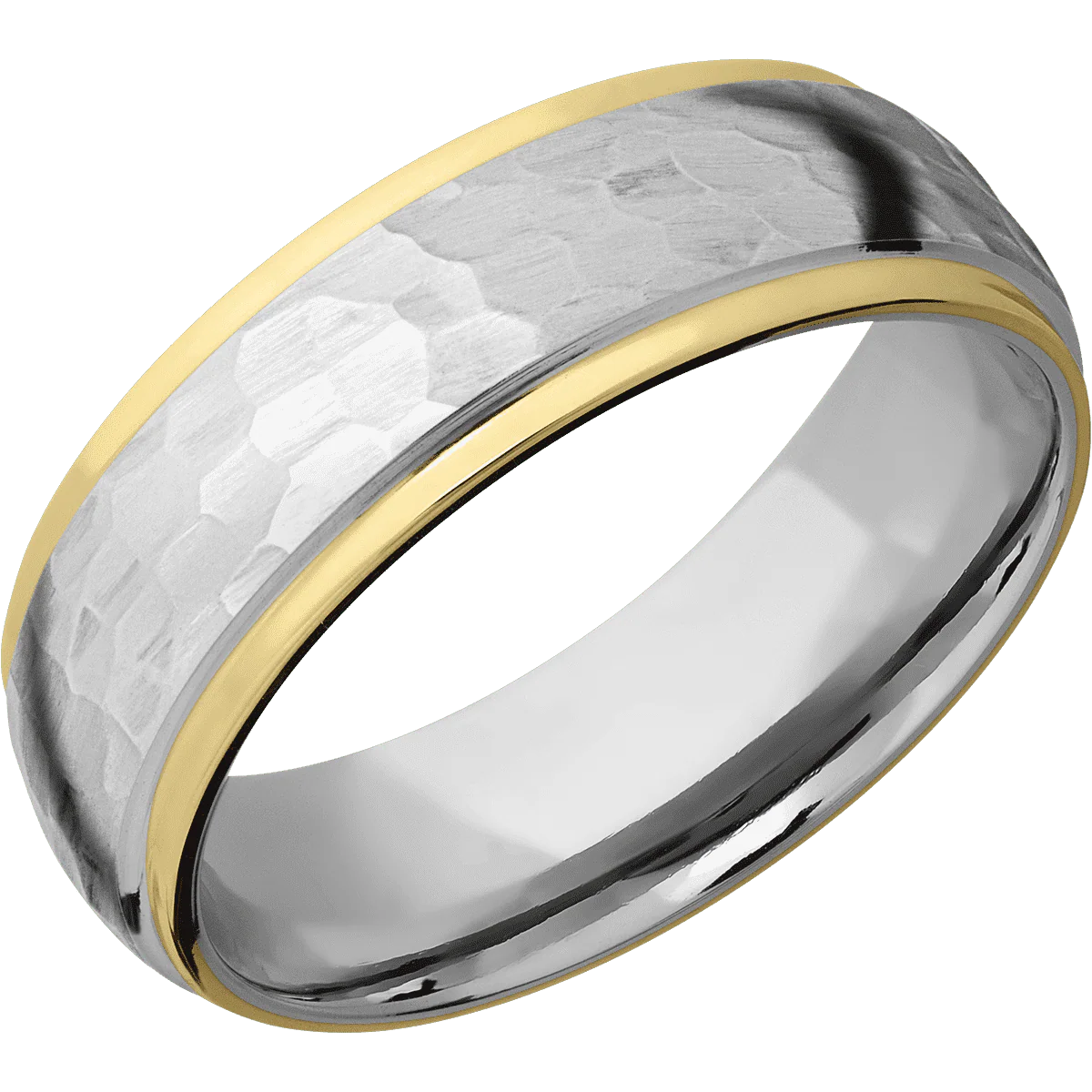 Palladium Silver + Hammer , Polish Finish - Image 2