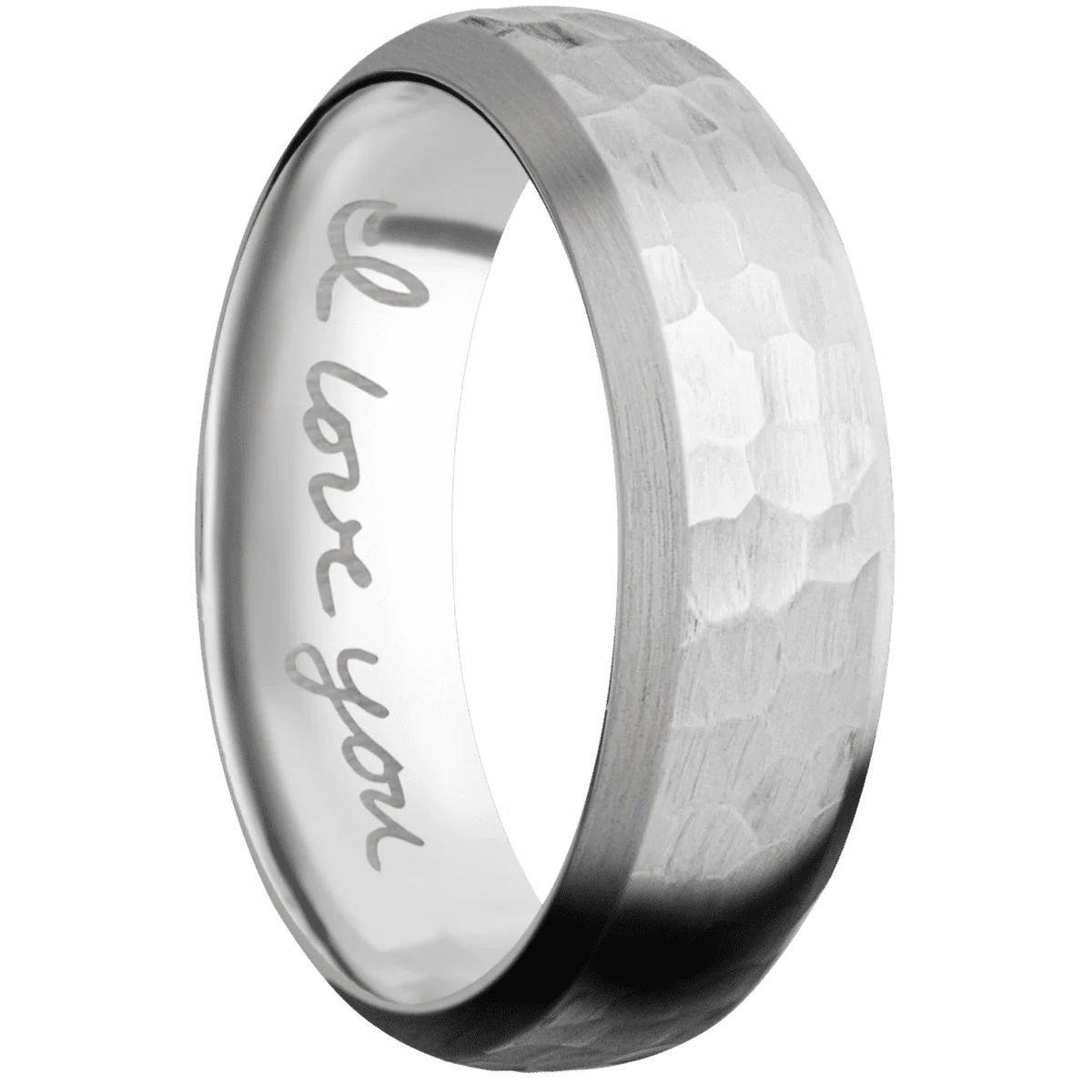 Palladium Silver + Hammer , Satin Finish