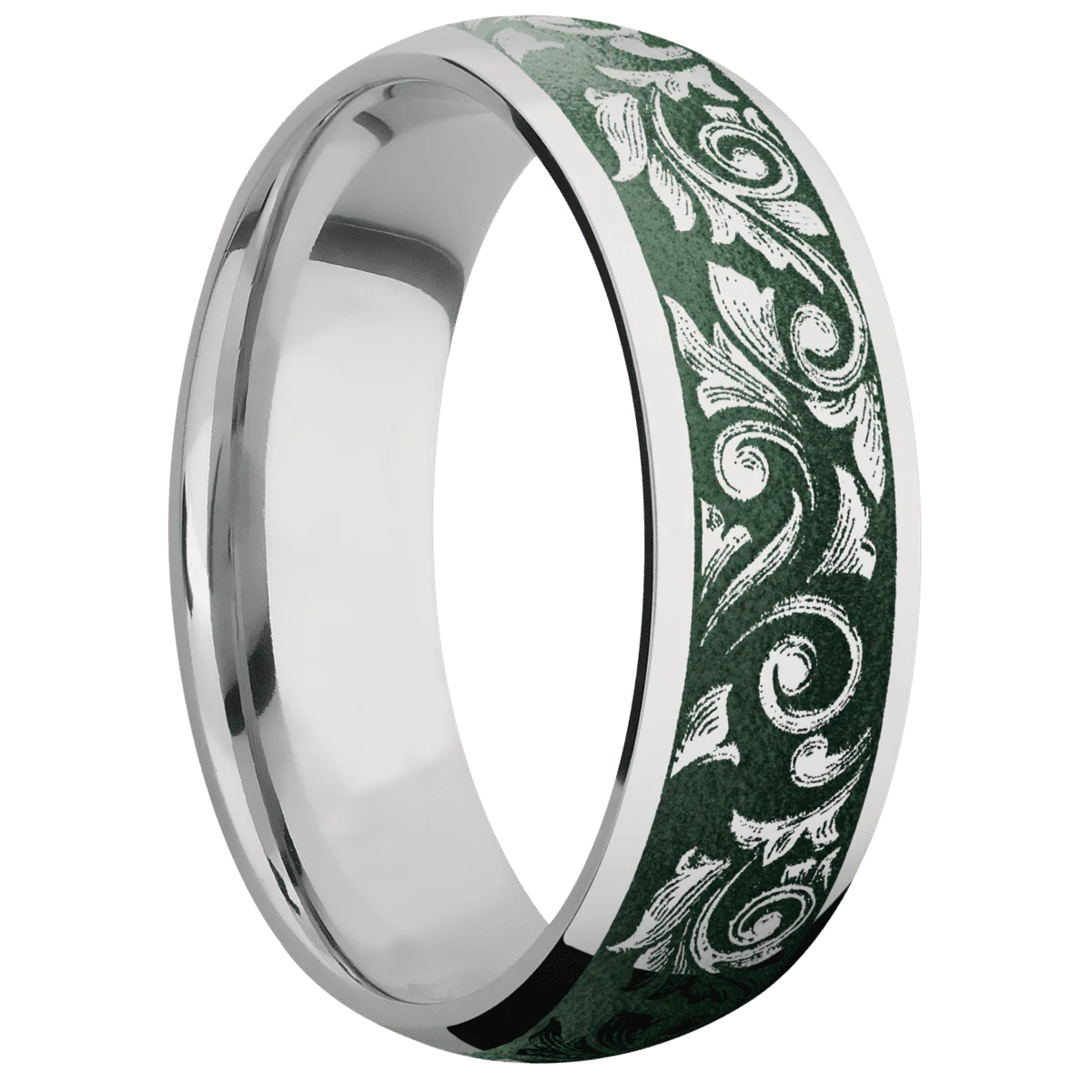 Palladium Silver + Polish Finish