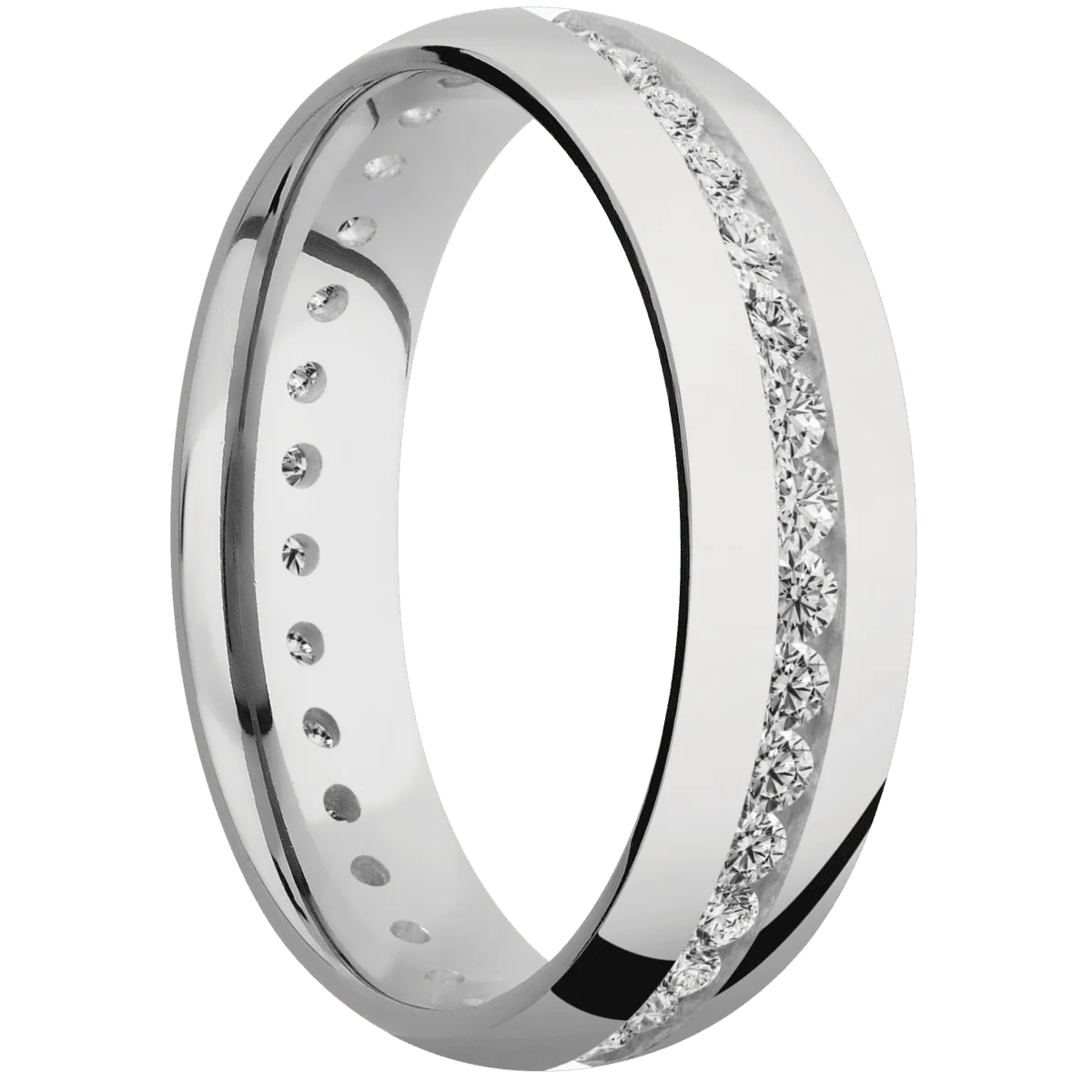Palladium Silver + Polish Finish