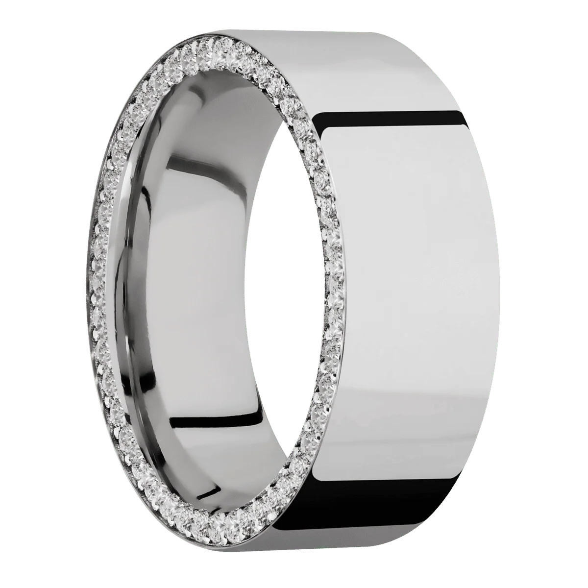 Palladium Silver + Polish Finish