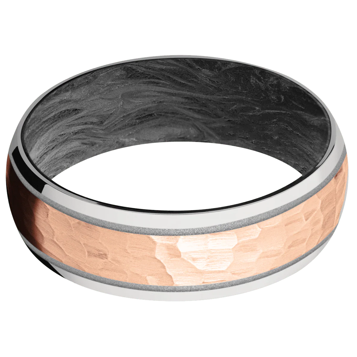 Palladium Silver + Polish Finish + Forged Carbon Fiber - Image 3