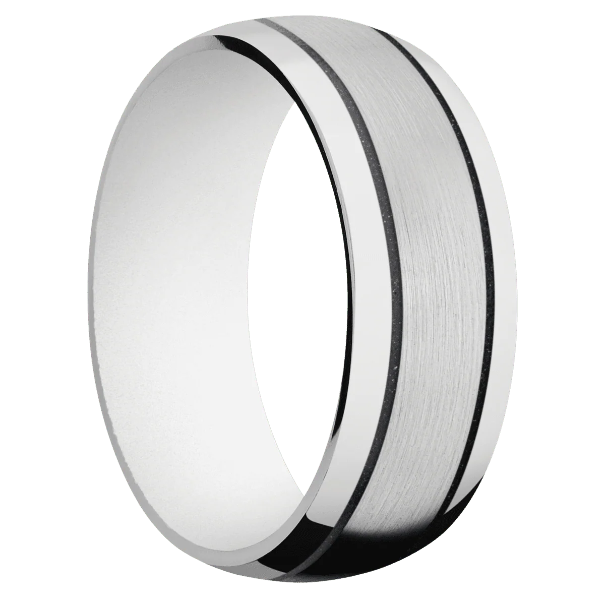 Palladium Silver + Polish Finish + White