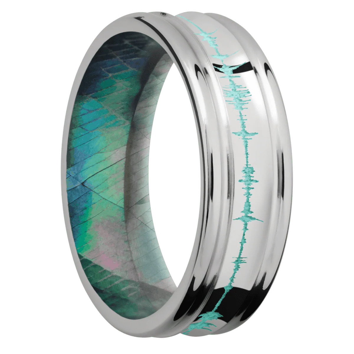 Palladium Silver + Polish , Polish Finish + Black Mother of Pearl