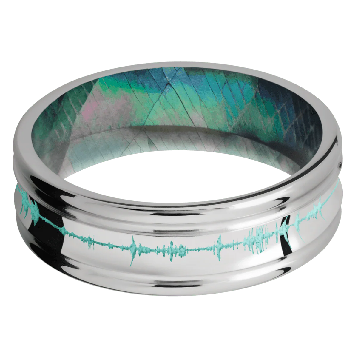 Palladium Silver + Polish , Polish Finish + Black Mother of Pearl - Image 3