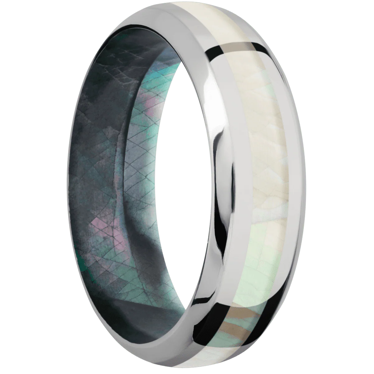 Palladium Silver + Polish , Polish Finish + Black Mother of Pearl