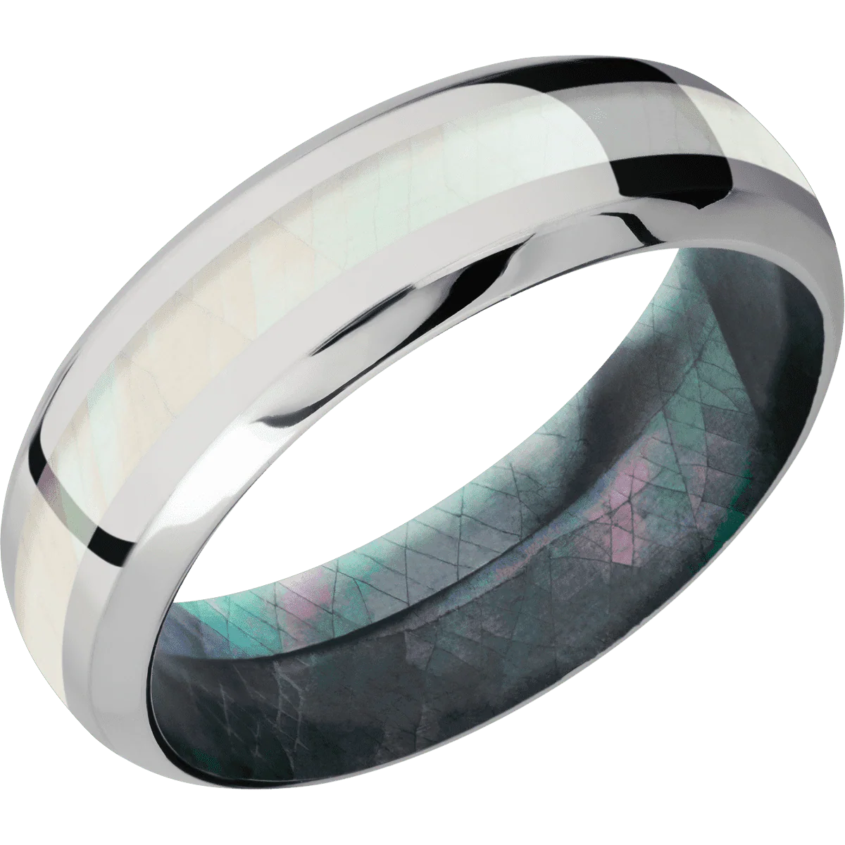 Palladium Silver + Polish , Polish Finish + Black Mother of Pearl - Image 2