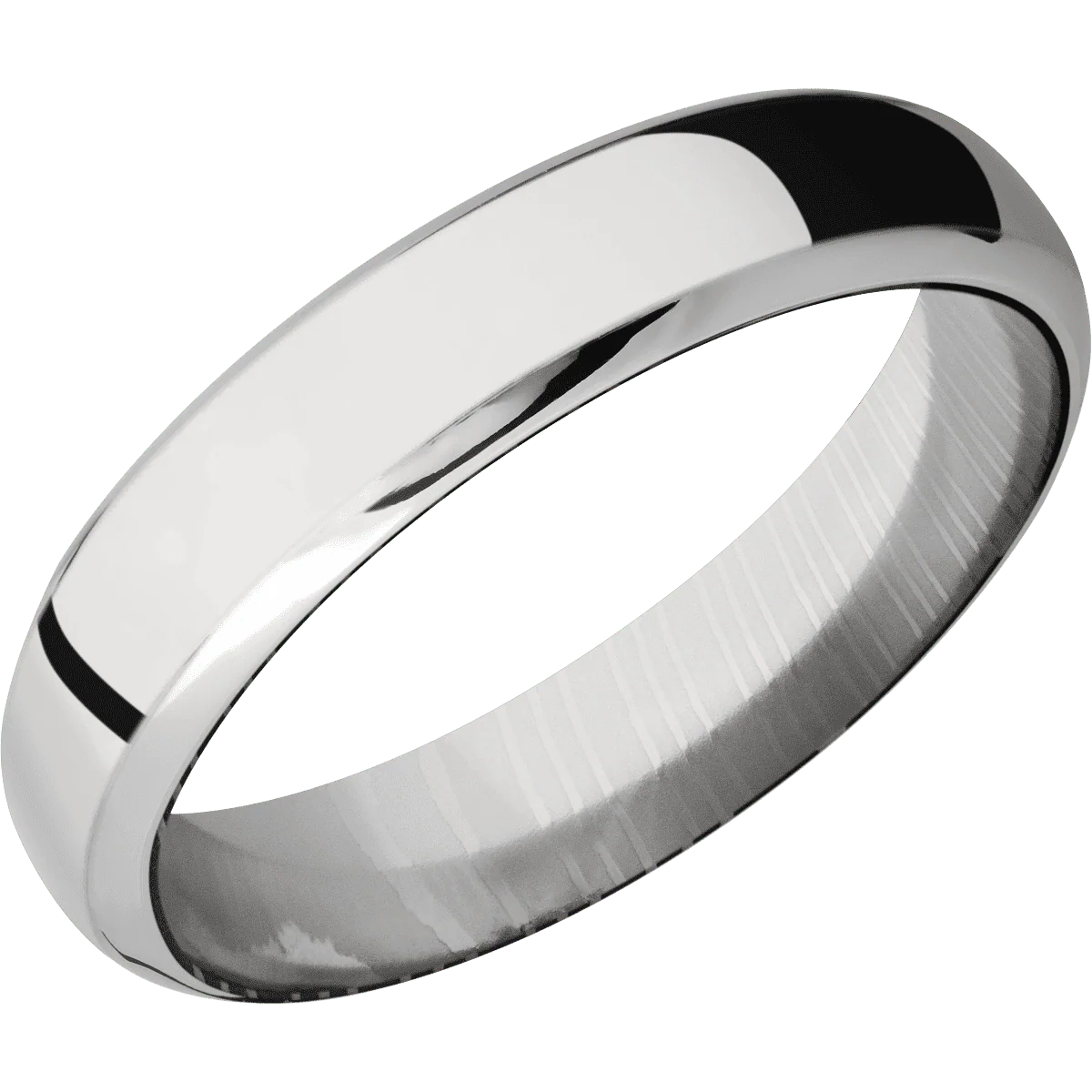 Palladium Silver + Polish , Polish Finish + Damascus - Image 2