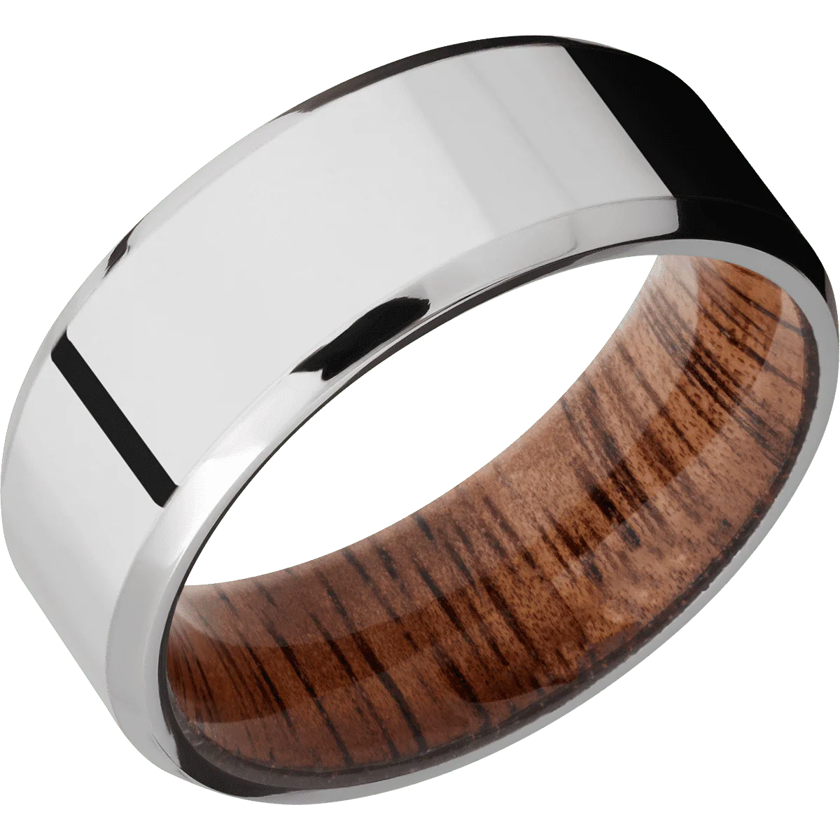 Palladium Silver + Polish , Polish Finish + Koa - Image 2