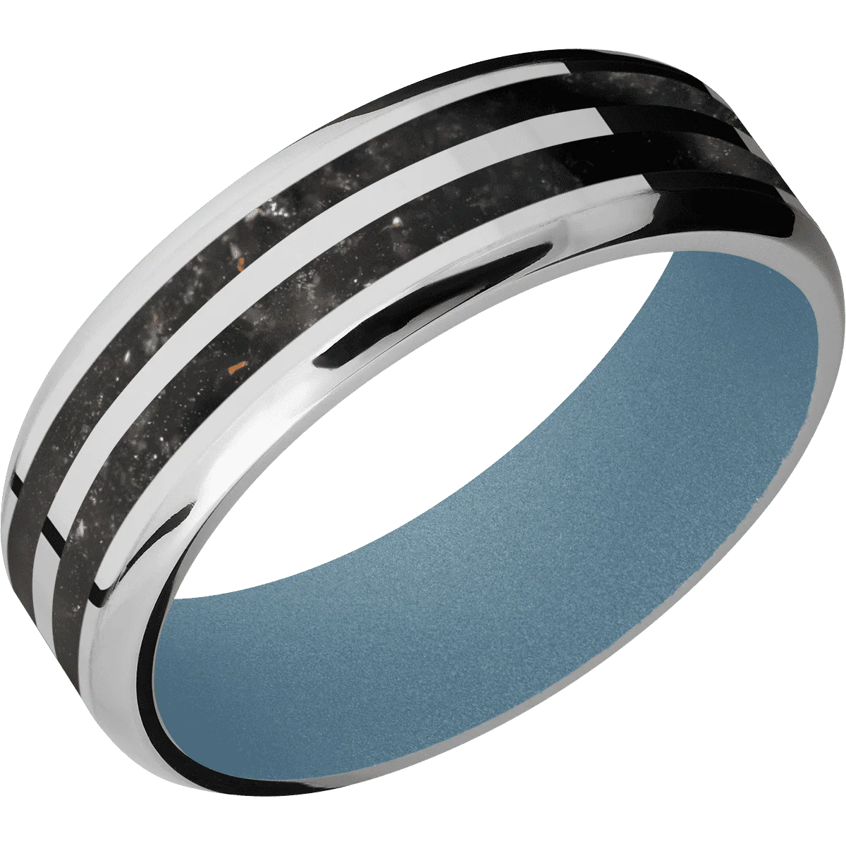 Palladium Silver + Polish , Polish Finish + Polar Blue - Image 2