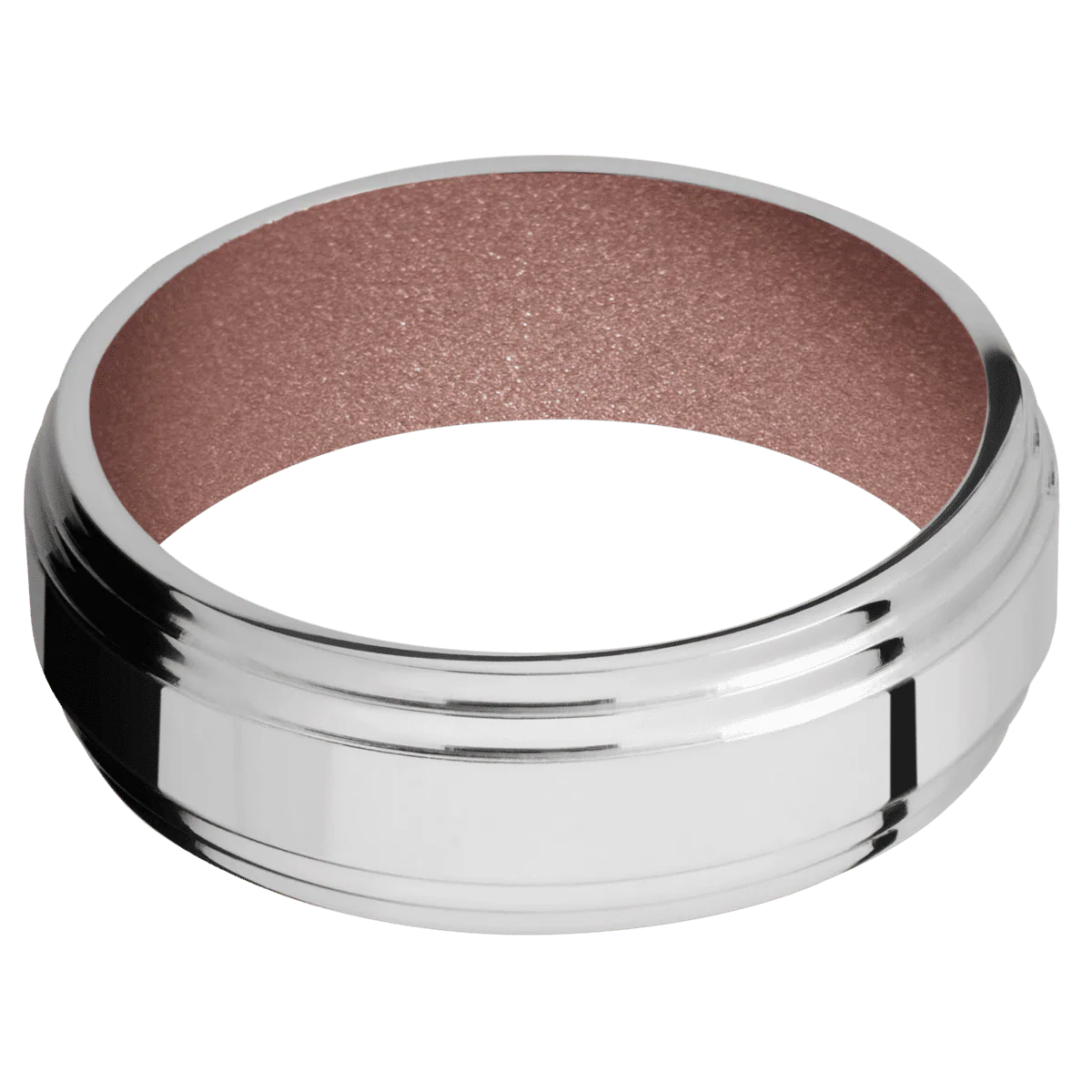 Palladium Silver + Polish , Polish Finish + Rose Gold - Image 3