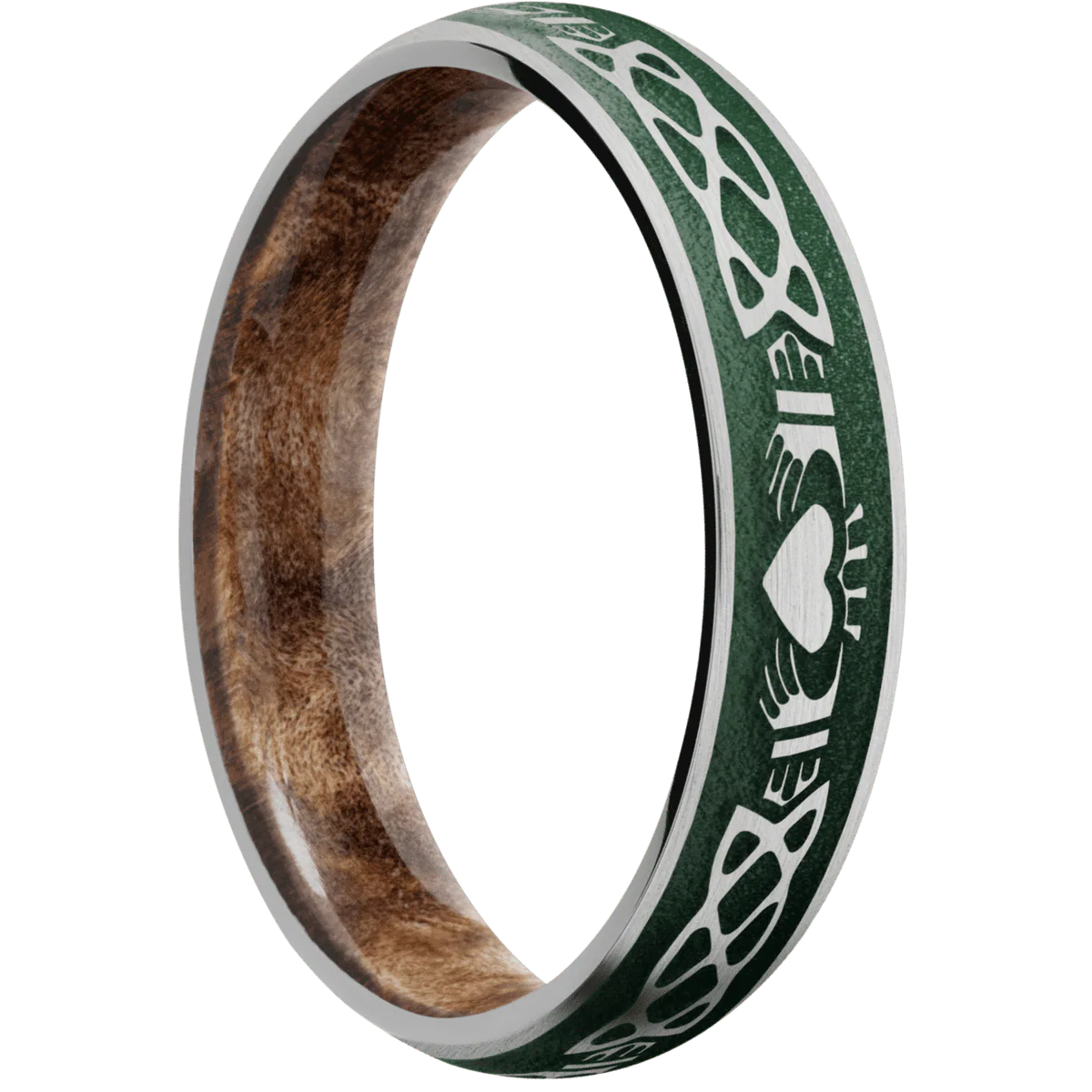 Palladium Silver + Satin Finish + Maple Burl
