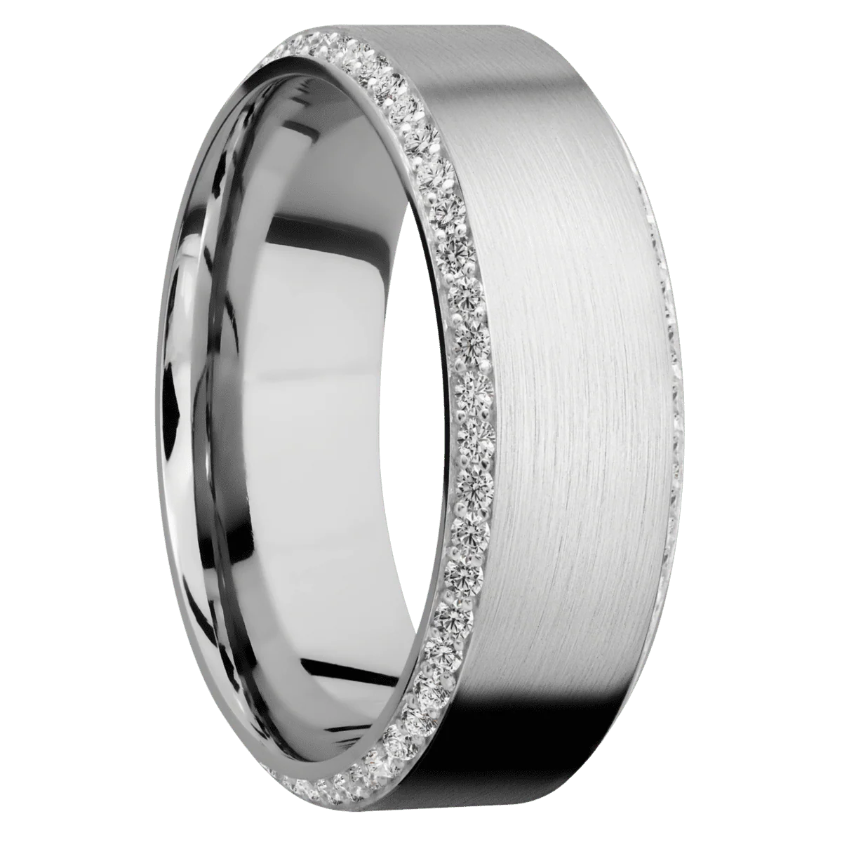 Palladium Silver + Satin , Polish Finish