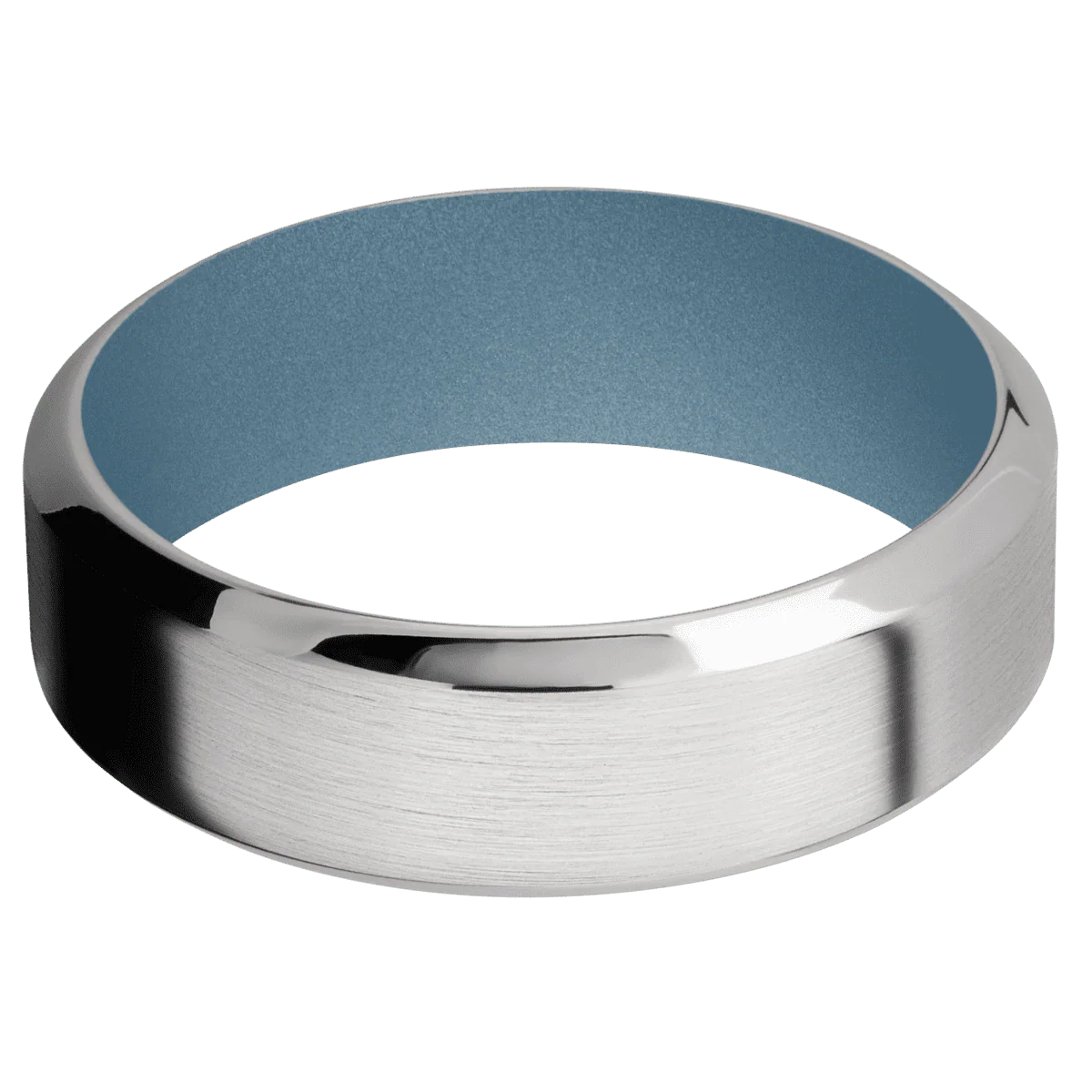 Palladium Silver + Satin , Polish Finish + Polar Blue - Image 3