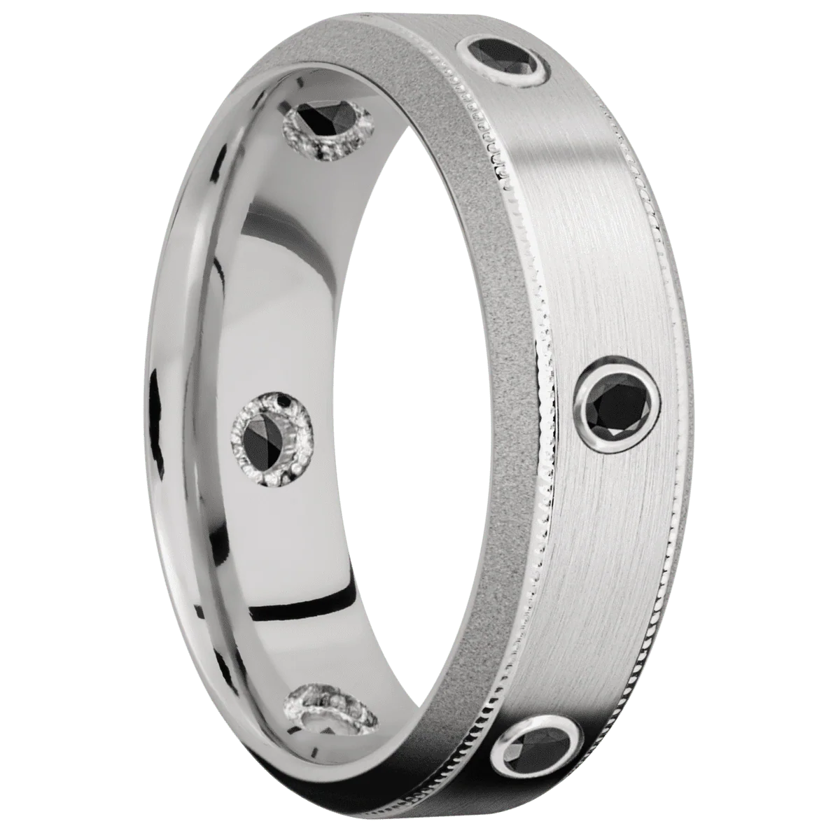 Palladium Silver + Satin , Sand Finish