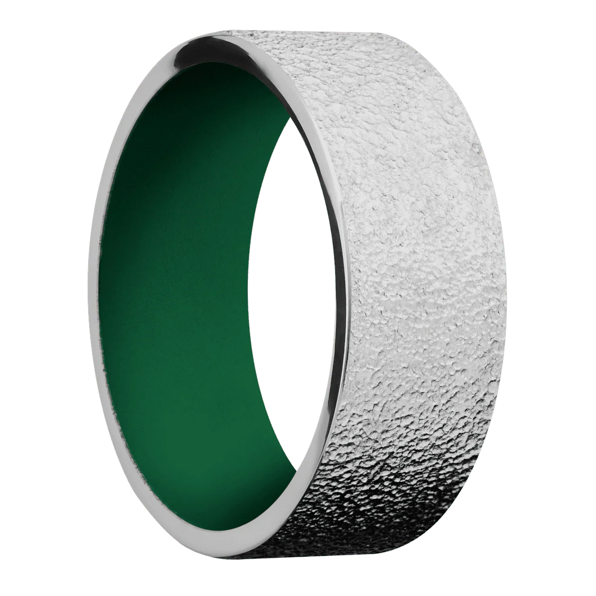 Palladium Silver + Stipple Finish + Green