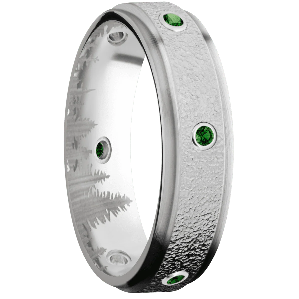 Palladium Silver + Stipple , Satin Finish