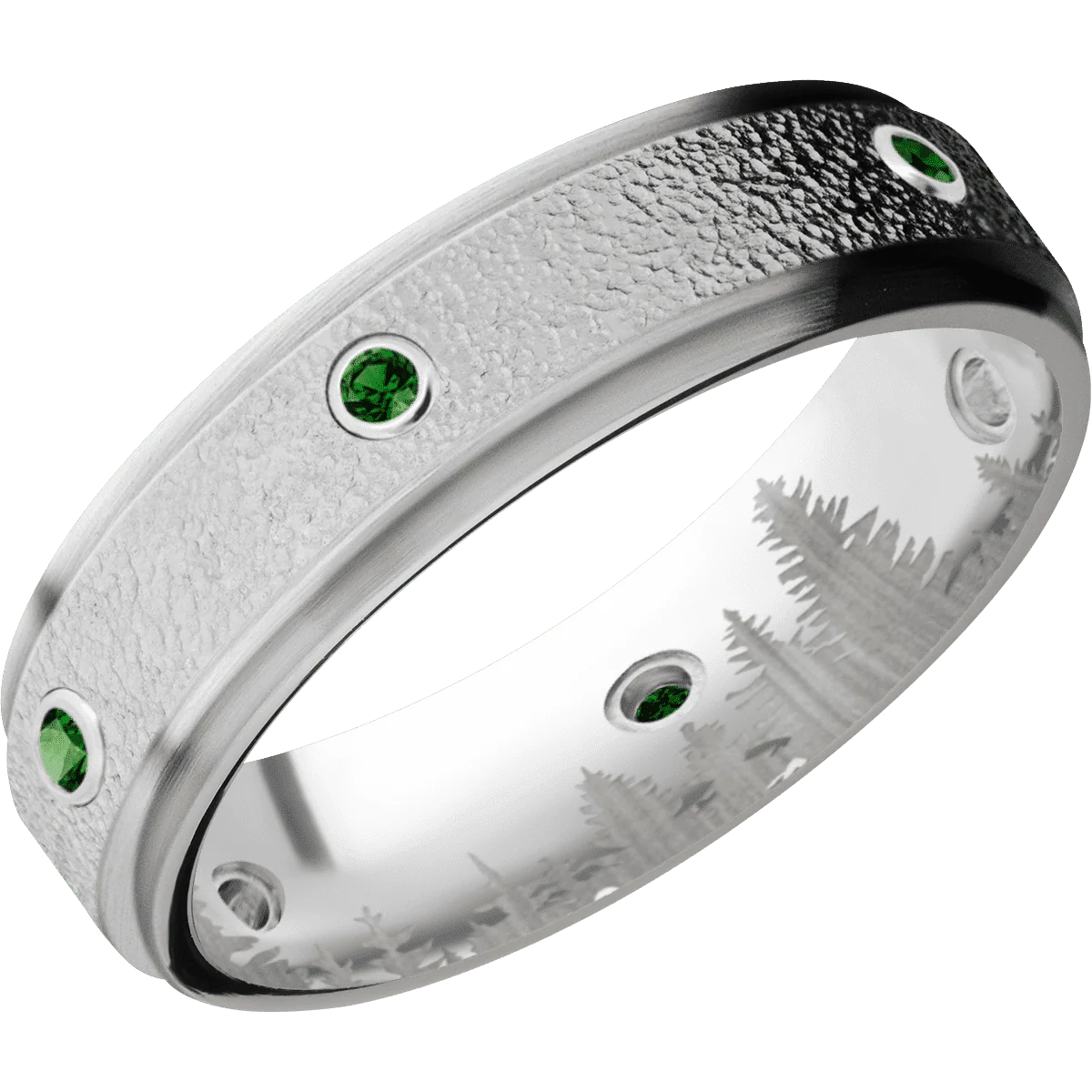 Palladium Silver + Stipple , Satin Finish - Image 2