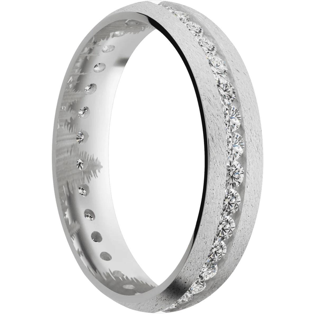 Palladium Silver + Stone Finish