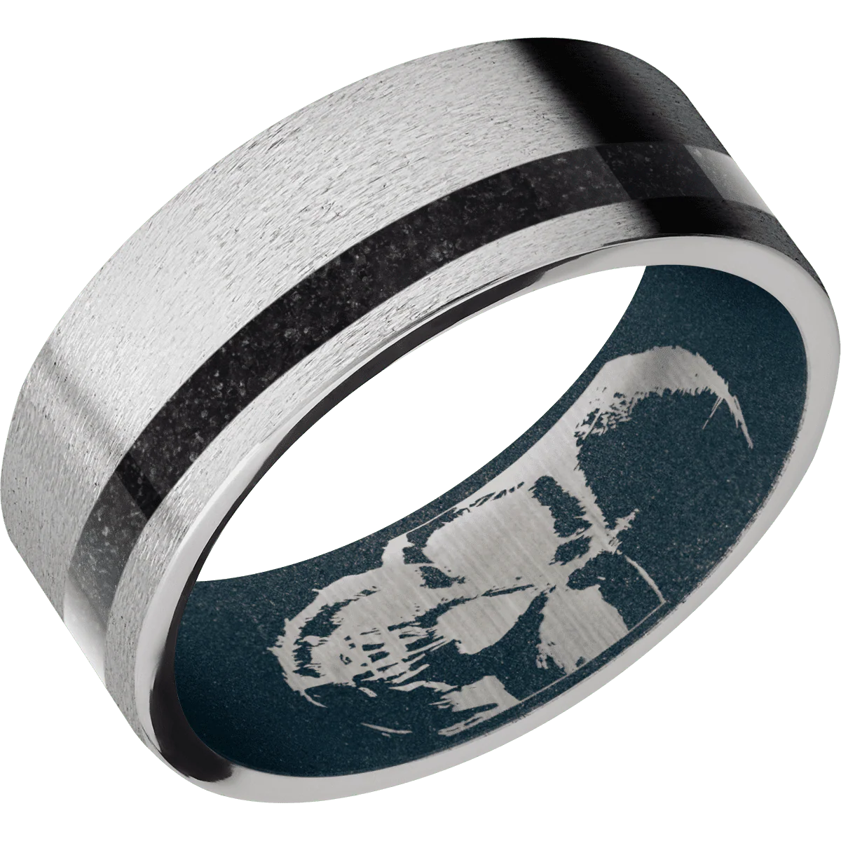 Palladium Silver + Stone , Stone Finish + Blue Titanium - Image 2