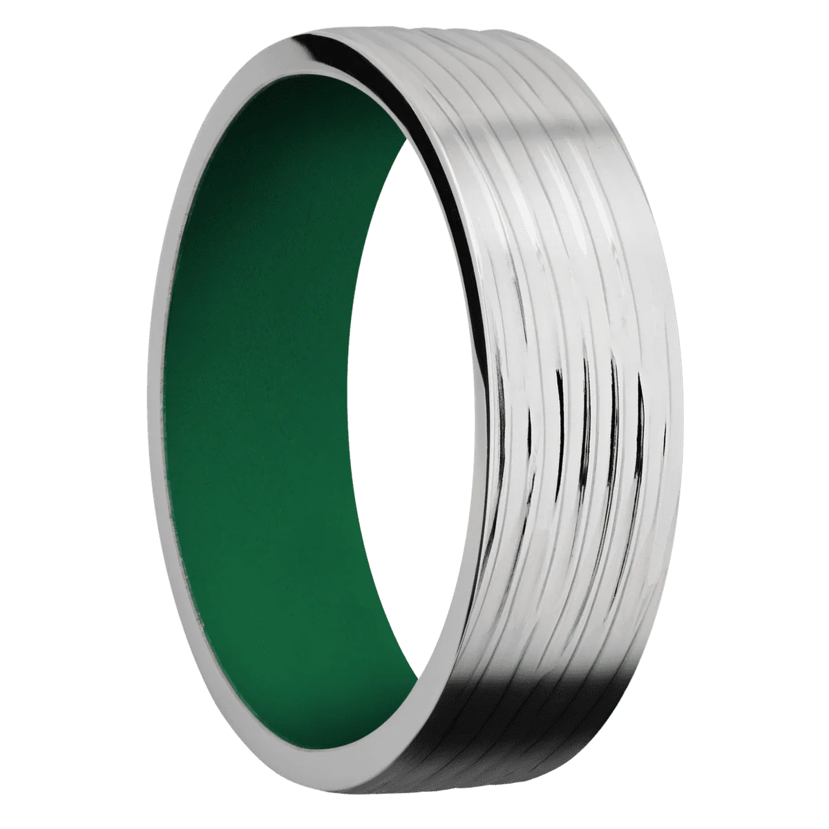 Palladium Silver + Treebark3 Finish + Green