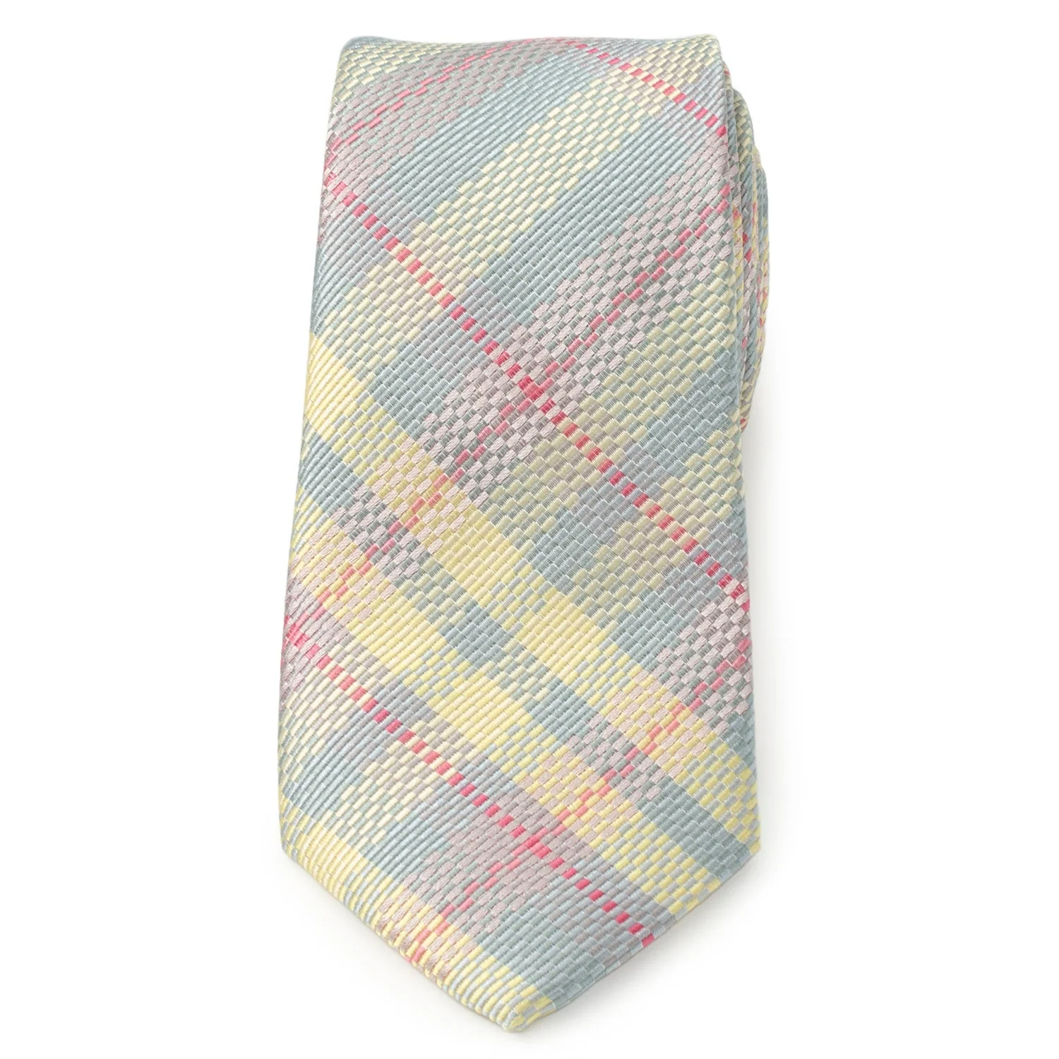 Pastel Plaid Men's Tie - Image 3