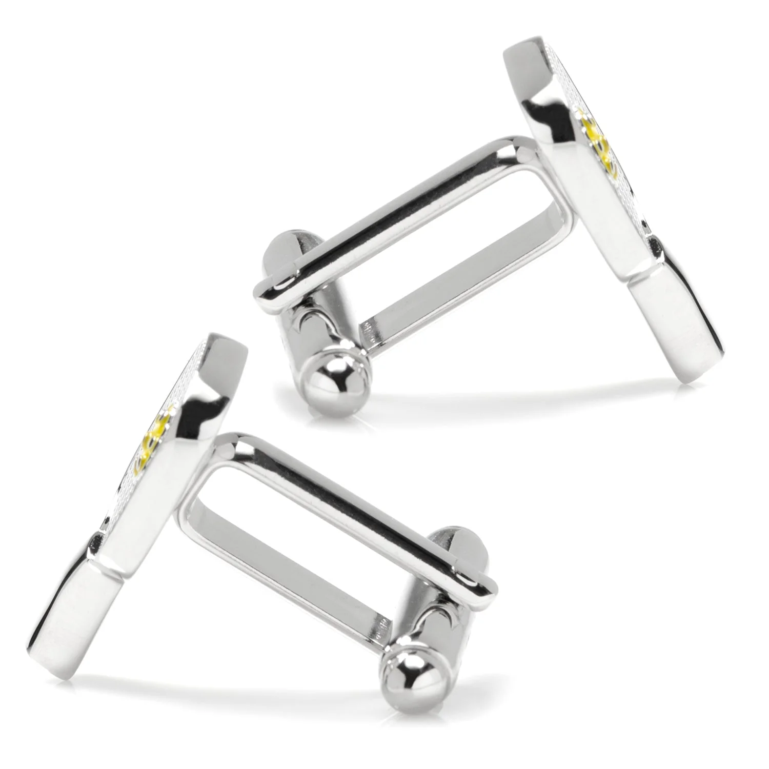 Pickleball Racket Silver Cufflinks - Image 4