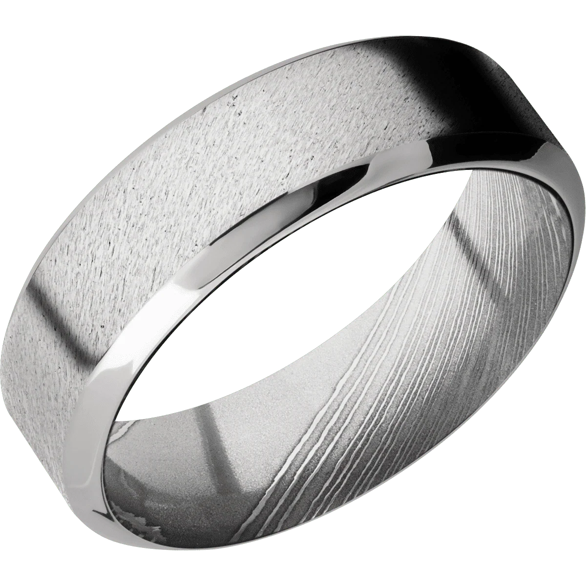 Platinum + Anglestone , Polish Finish + Damascus - Image 2
