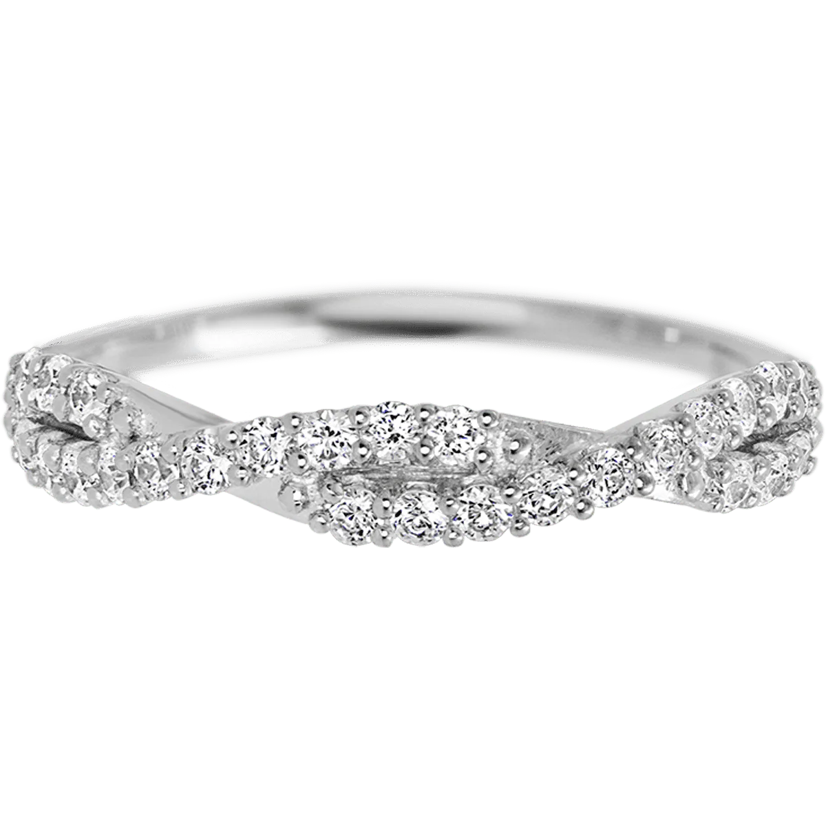 Platinum band with 26 Round Lab Grown Diamond (ST) having TCW-.39 - Image 2
