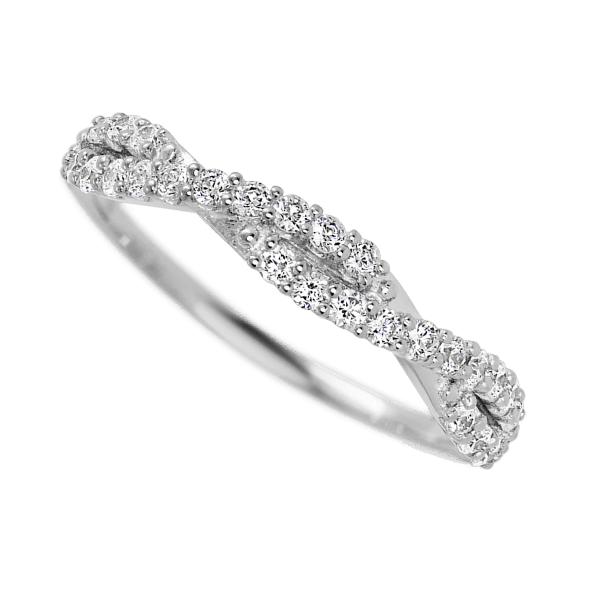 Platinum band with 26 Round Lab Grown Diamond (ST) having TCW-.39 - Image 3