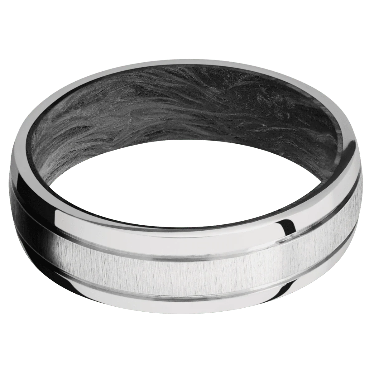 Platinum + Crosssatin , Polish Finish + Forged Carbon Fiber - Image 3