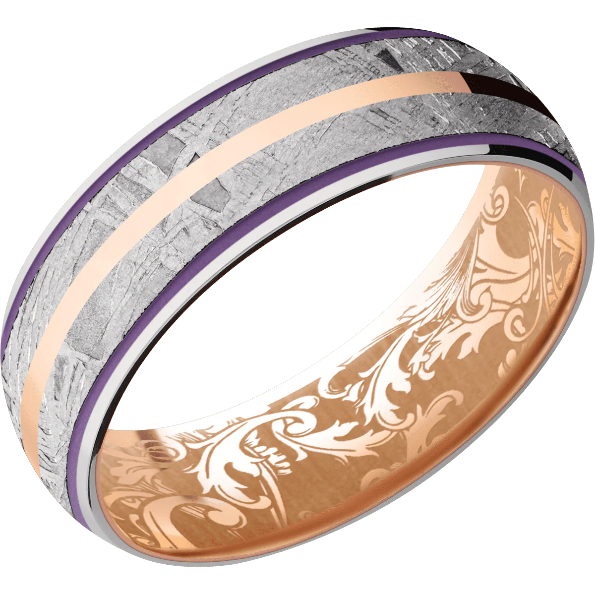 Platinum + Polish Finish + 14K Rose Gold - Image 2