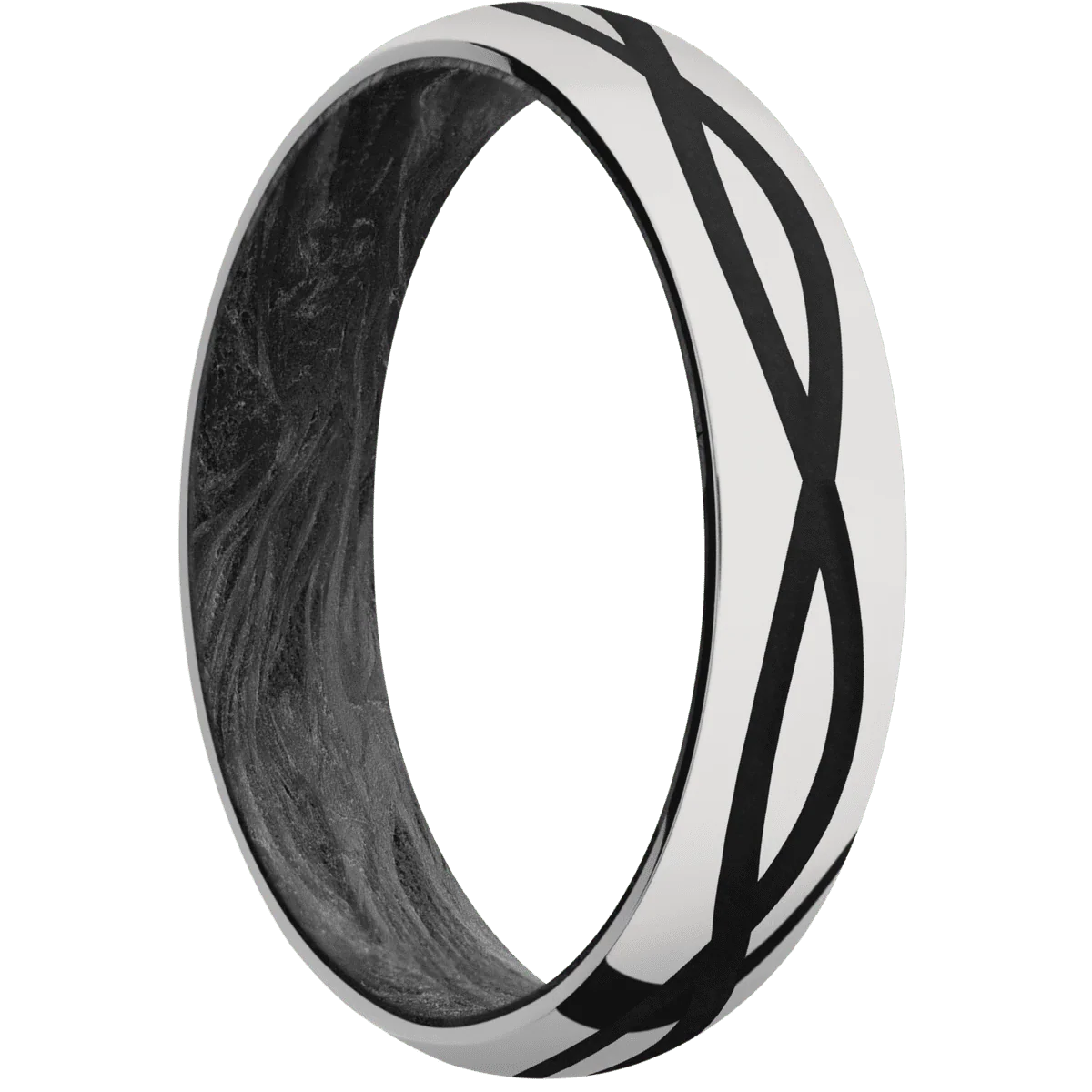Platinum + Polish Finish + Forged Carbon Fiber